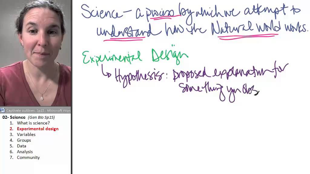 Science 2- Experimental design