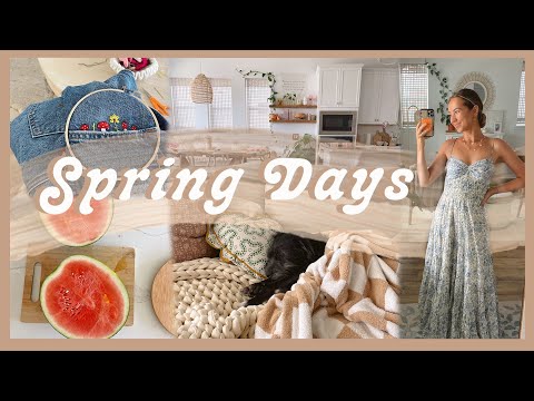 SPRING DAYS | making lots of recipes, embroidering, & tending to the garden!