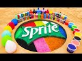 How To Make Rainbow Sprite Logo With Cement Balloons Fanta Big Mtn Dew Coca Cola Soda Mentos