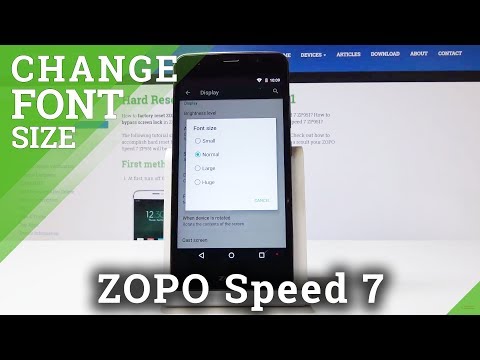 How to Maximize Font Size in ZOPO Speed 7 - Change Font Size & Style