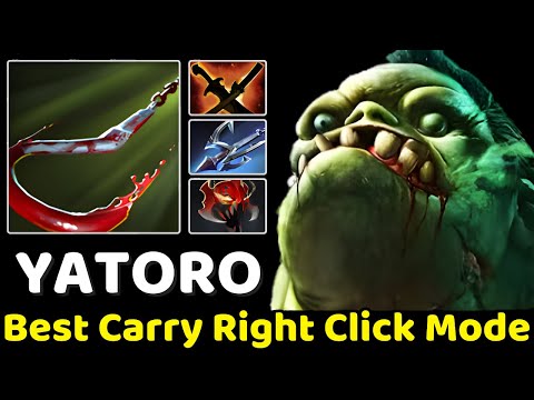 YATORO [Pudge] New Meta 7.38b Best Carry Pudge Right Click Mode #dota2  #Pudge #YATORO