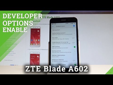 How to Allow Developer Options in ZTE Blade A602 - Enable OEM Unlocking |HardReset.Info