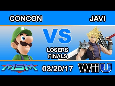 MSM 90 - SS | Mr. ConCon (Luigi) Vs. HY | Javi (Cloud) Losers Finals - Smash Wii U