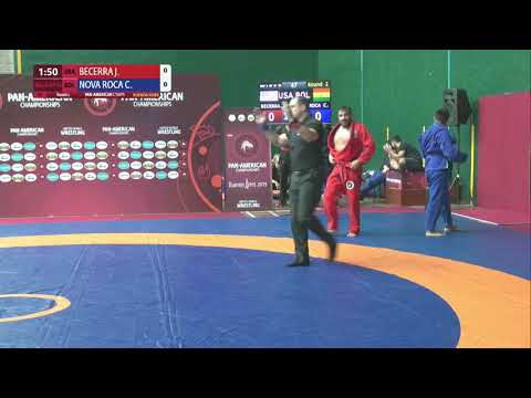 Round 2 Men's GP Gi - 84 kg: J. BECERRA (USA) v. C. NOVA ROCA (BOL)
