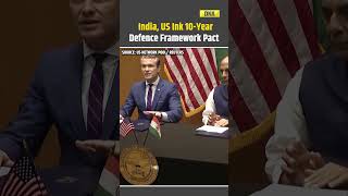 Download lagu US News: US Signs Landmark 10 Year Defence Framework Pact With India #shorts mp3