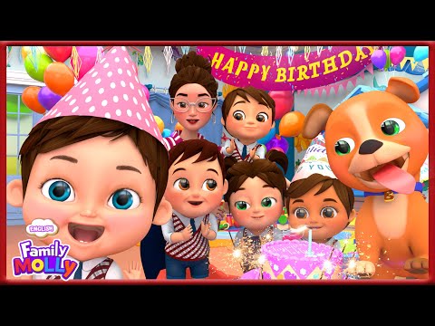 Happy Birthday Song | Celebrate Your Day Molly Nursery Rhymes & Kids Songs | NEW Baby Songs