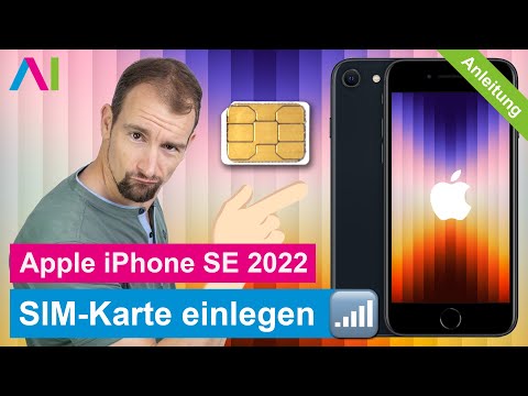 Apple iPhone SE 2022 - SIM-Karte einlegen •  • 🂠 • 📲 • 📡 • Anleitung | Tutorial