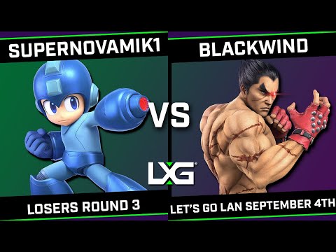 Supernovamik1 (Mega Man/Ganondorf) vs Blackwind (Ike/Kazuya) - LXG Let's Go LAN September 4th