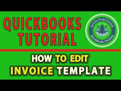 Part of a video titled How to Edit Invoice Template in QuickBooks Desktop - YouTube