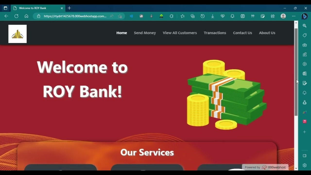 Basic Banking System - Sparks Foundation Project