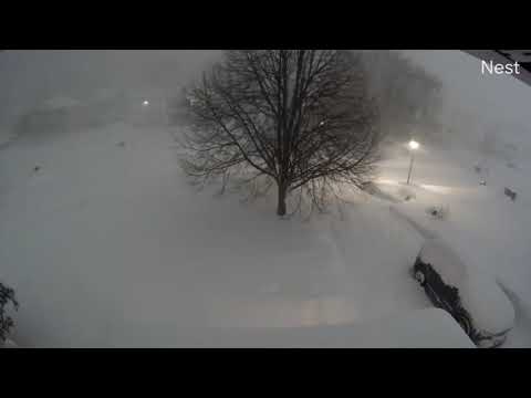 January 2024 Lake Effect Timelapse Buffalo New York
