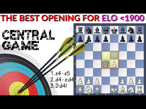 🎯 NAJBOLJE OTVARANJE ZA IGRAČE DO 1900 REJTINGA | 92% pobedjuje beli | CENTRALNO OTVARANJE |