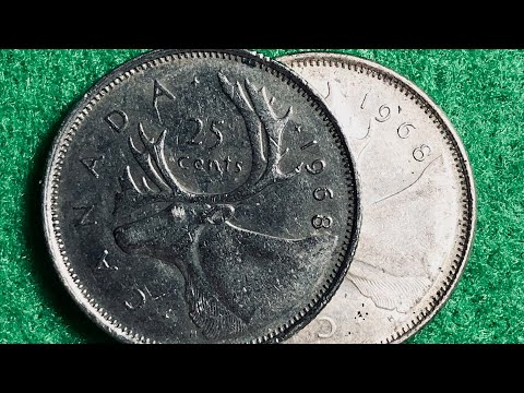 1968 Canadian Quarters: Silver or Nickel