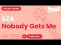 SZA - Nobody Gets Me (Karaoke Acoustic)