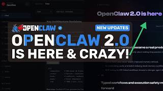 OpenClaw 2.0 (All New Updates Explained): These NEW UPDATES to OpenClaw is ACTUALLY CRAZY!