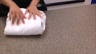 How to Fold a Fitted Sheet (so that it stays folded)