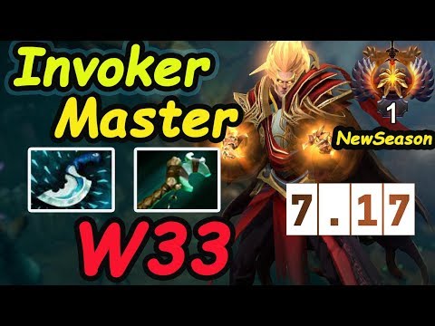 W33 Invoker Master WHAT A FAST HAND [Smurf Id] NewSeason Rank | Dota2 7.17