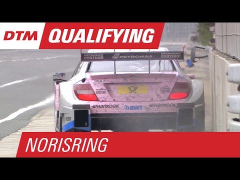 Broken Mirror! Lucas Auer Crashes Into Wall - DTM Norisring 2015