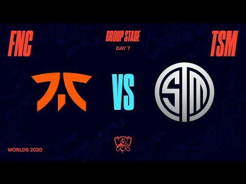 FNC vs TSM | Worlds Group Stage Day 7 | Fnatic vs Team SoloMid (2020)