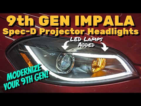 2006-2016 Impala/Limited (9th Gen) Spec-D Projector Headlights Installation and Review *AUXITO LEDS*
