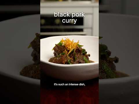 How to make black pork curry #shorts