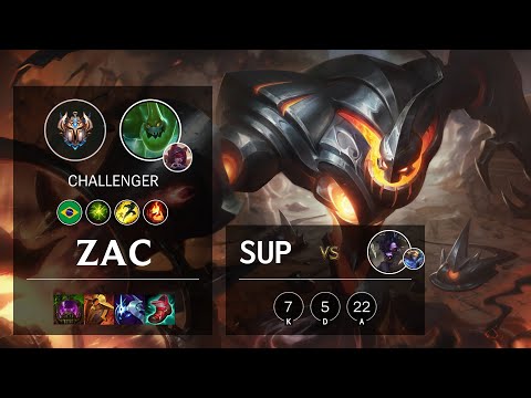 Zac Support vs Alistar - BR Challenger Patch 11.6