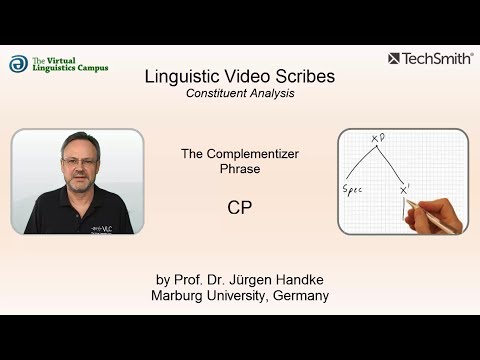 SYN_216 - Linguistic Video Scribes - Constituent Analysis: The CP