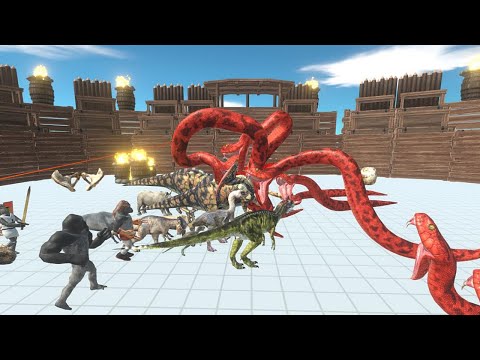 Giant Snake Titanoboa vs Units - Animal Revolt Battle Simulator