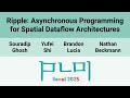 PLDI 25 Ripple Asynchronous Programming For Spatial Dataflow Architectures