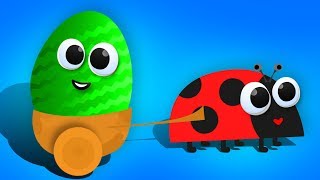Маленькие БУКАШКИ. Открываем Яйца Сюрприз с игрушками Барбоскиных и др.