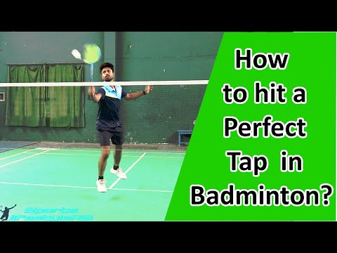 Badminton net kill | badminton tap technique | badminton net shot technique with English subtitle