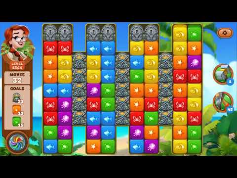 Lost Island Blast Adventure Level 1844 NO BOOSTERS - A S GAMING ✔️