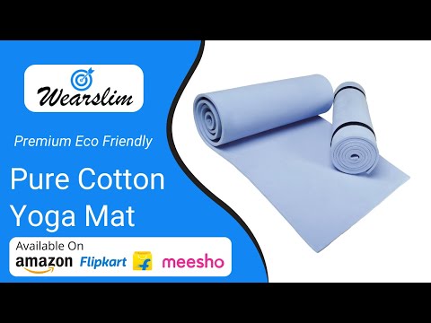 Wearslim Cotton Yoga Mat with Alignment Lines Anti Slip and Easy to Clean  Yoga Mat 10 mm Yoga Mat - Buy Wearslim Cotton Yoga Mat with Alignment Lines  Anti Slip and Easy