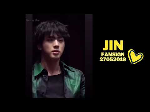 BTS JIN : so coooool on Aladdin fansign 27 05 2018 #btsjin #jinbts