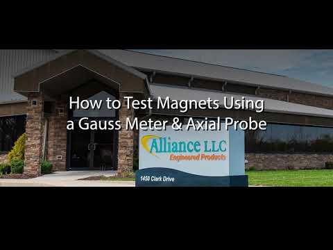 How to test magnets using a gauss meter and axial probe