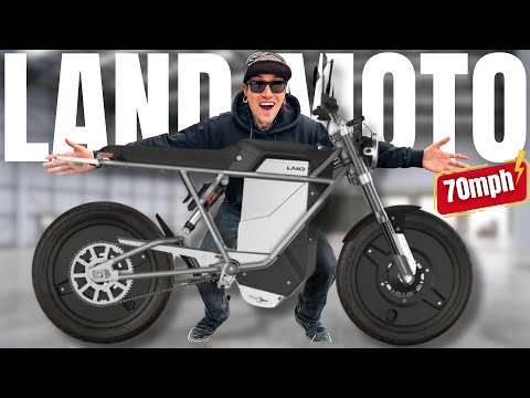 70 MPH LAND MOTO Best Fast STREET LEGAL Electric Bike of 2024 | First Ride & Review in Las Vegas!