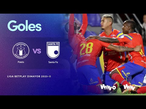 Pasto vs. Santa Fe (goles) | Liga BetPlay Dimayor 2023-2 | Fecha 4