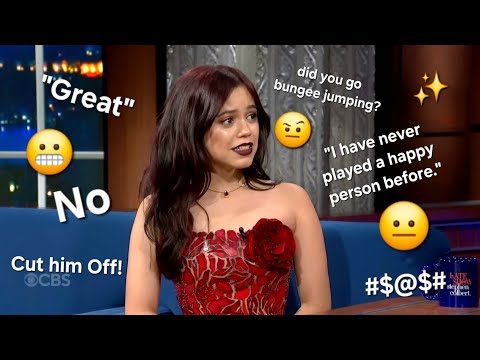 Jenna Ortega being Jenna for 5 minutes and 41 seconds straight 