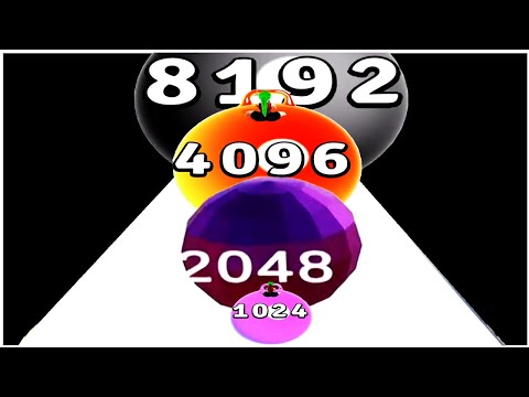2048 Ball Run Rolling Ball 3D Vs  Yoga Ball Run Android Vs iOS