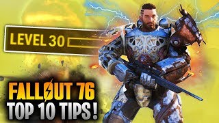 Top 10 Tips & Things To Know In FALLOUT 76! (Weapon Locations, Power Armor, Ranking Up & More)