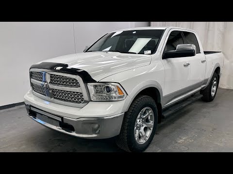 2017 Ram 1500 4WD Crew Cab 6.4 Ft Box Laramie in White for sale at Davis GMC Buick Lethbridge in Lethbridge, AB