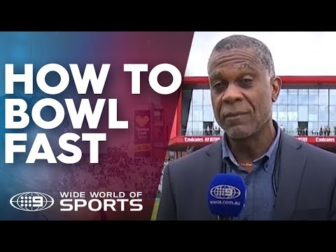 How to bowl fast - Michael Holding's fast bowling masterclass | Wide World of Sports