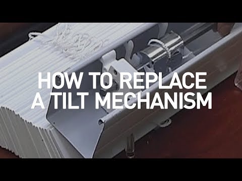 Part of a video titled How to Replace a Blind Tilt Mechanism | Blinds.com DIY