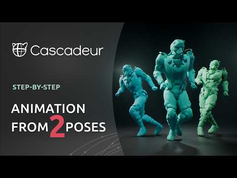 Generate Animation from Only 2 Poses in Cascadeur