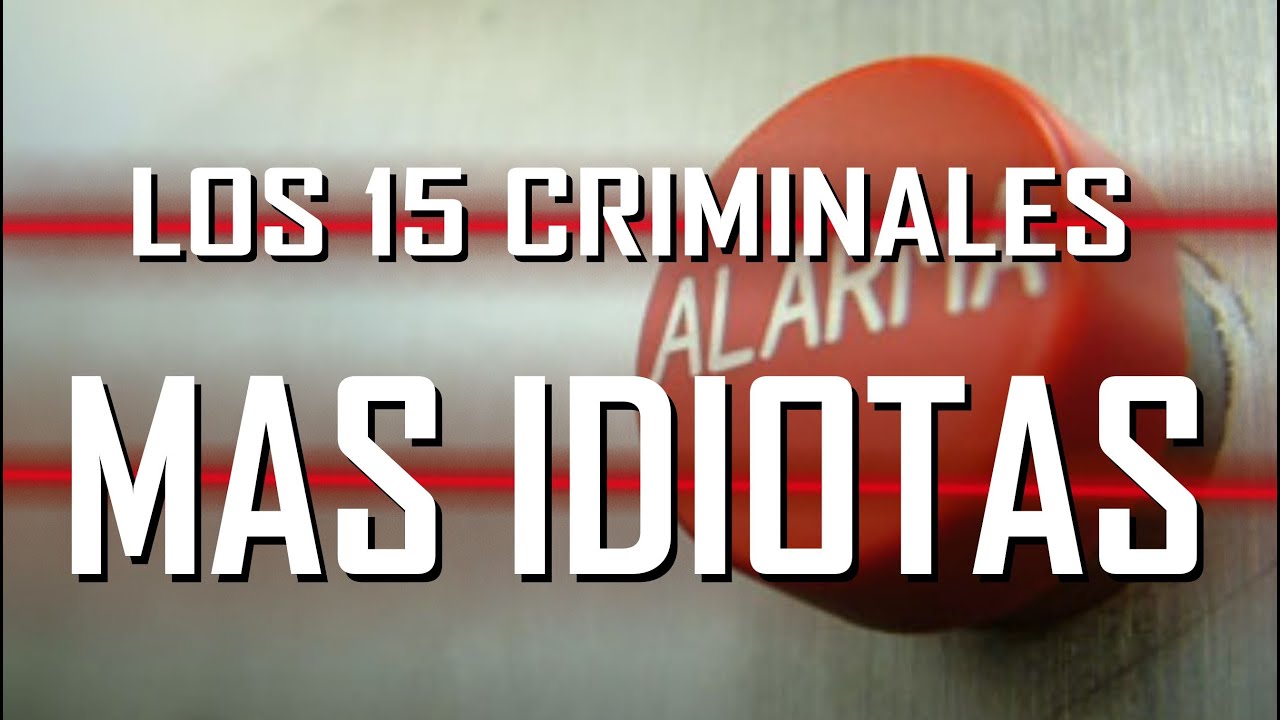 LOS 15 CRIMINALES MÁS TONTOS DEL MUNDO