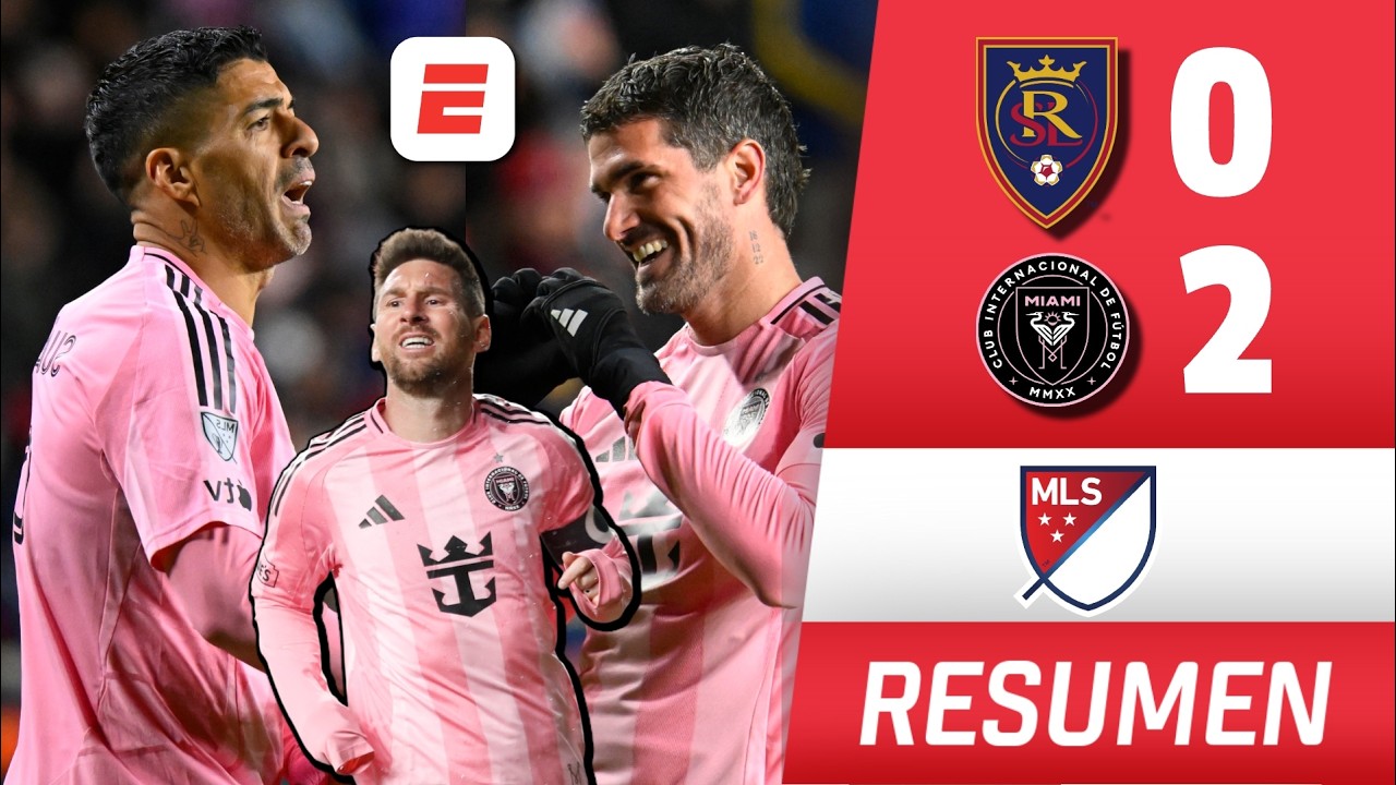 INTER MIAMI de MESSI GANÓ 2-0 vs REAL SALT LAKE con golazos de RODRIGO DE PAUL y LUIS SUÁREZ | MLS