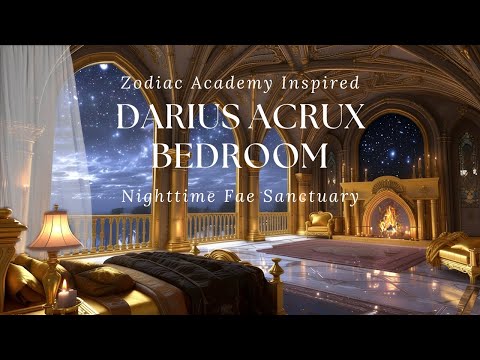 Zodiac Academy Ambience for Relaxation & Calm | Darius Acrux’s | Nighttime Fae Sanctuary