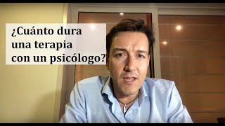 ¿Cuánto dura una terapia psicológica