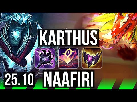 KARTHUS vs NAAFIRI (JGL) | 71% winrate, Dominating | EUW Challenger | 25.10