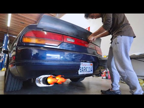 240SX DUCK TAIL SPOILER INSTALL!!